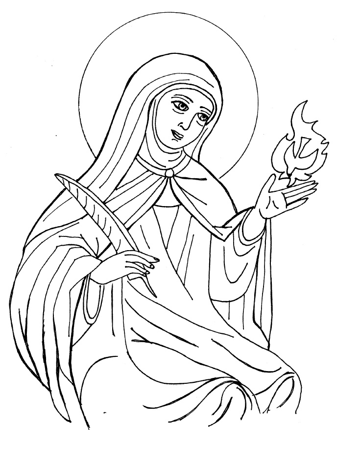735x954 Saints Coloring Pages