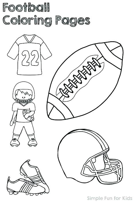 467x700 Football Field Goal Coloring Page Stadium