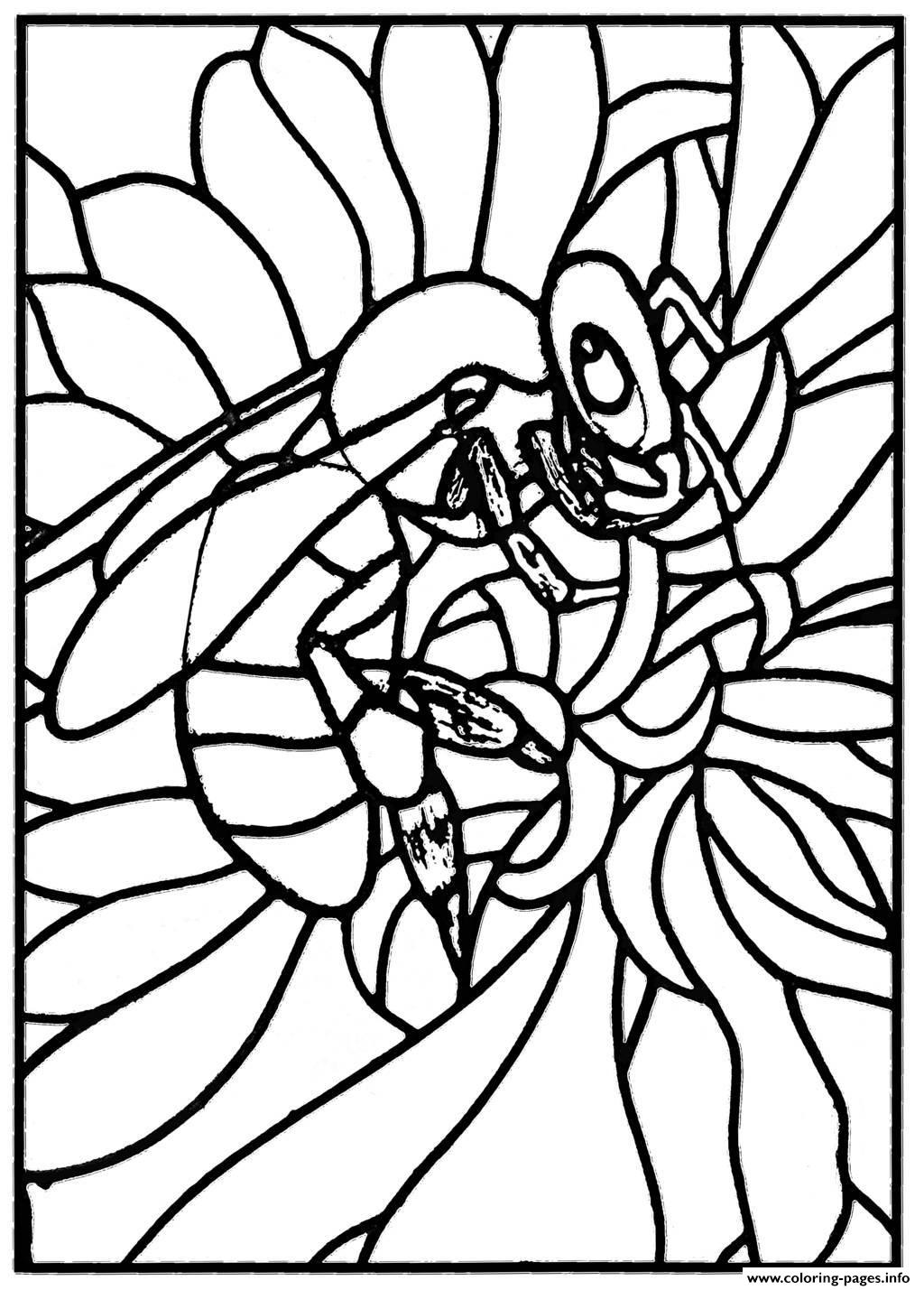1024x1429 Stained Glass Coloring Pages