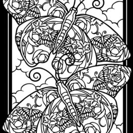 268x268 Stained Glass Coloring Pages For Adults All About Coloring Pages