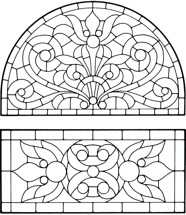 650x750 Stained Glass Coloring Pages For Adults Stained Glass Coloring