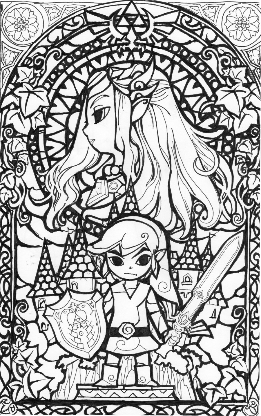 900x1434 Free Printable Zelda Coloring Pages For Kids Best Of Legend