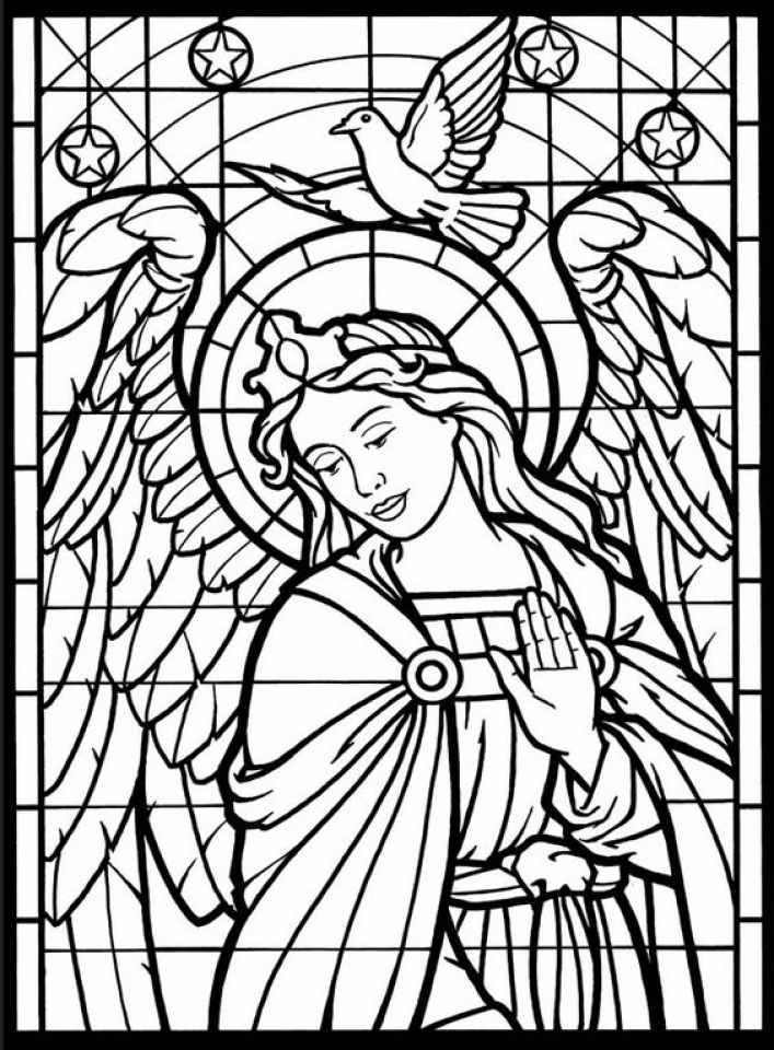 707x960 Get This Printable Stained Glass Coloring Pages Online !
