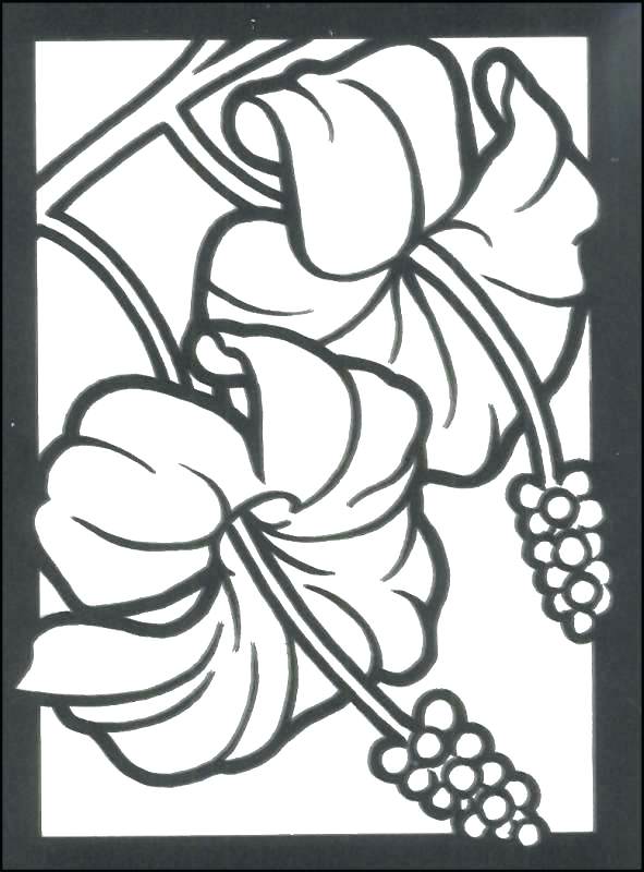 591x800 Stained Glass Coloring Pages For Adults