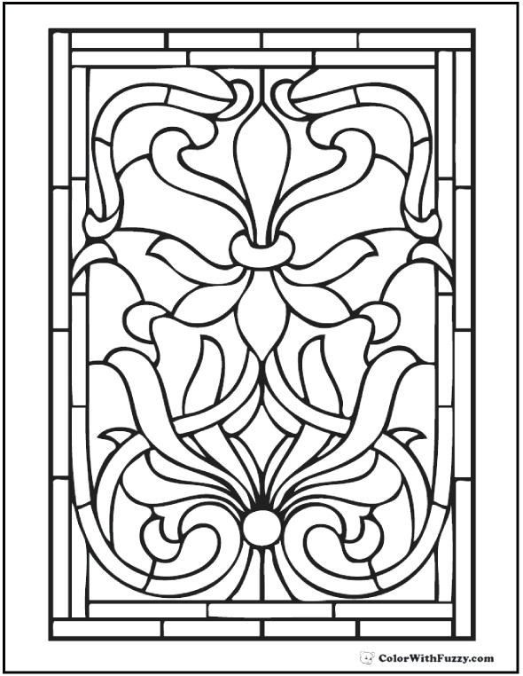 590x762 Stained Glass Coloring Pages For Kids Anspruchsvollbeliebtauto Site