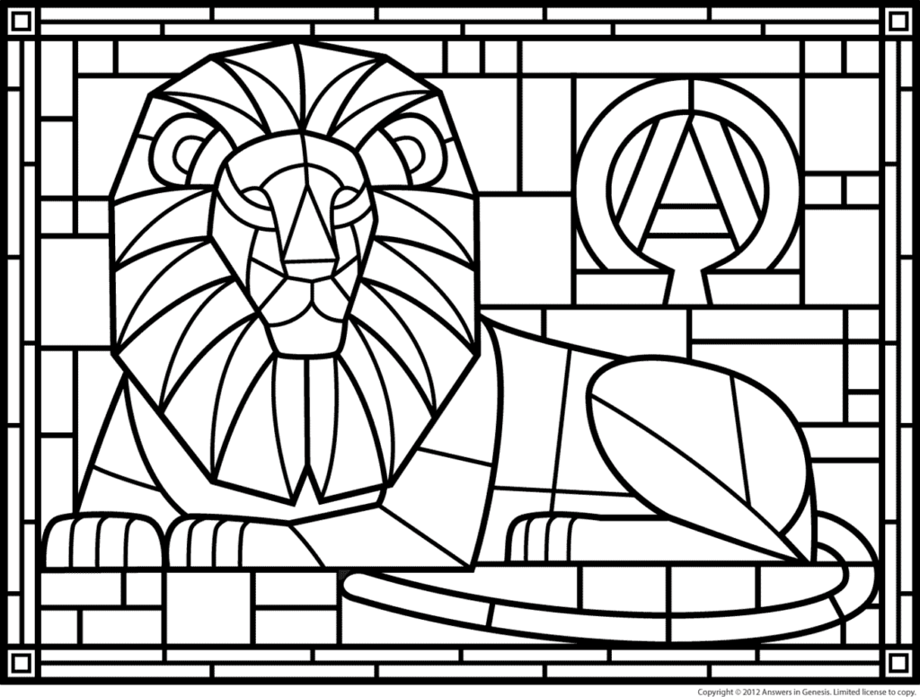 1024x776 Stained Glass Coloring Pages Free Printable Stained Glass Coloring