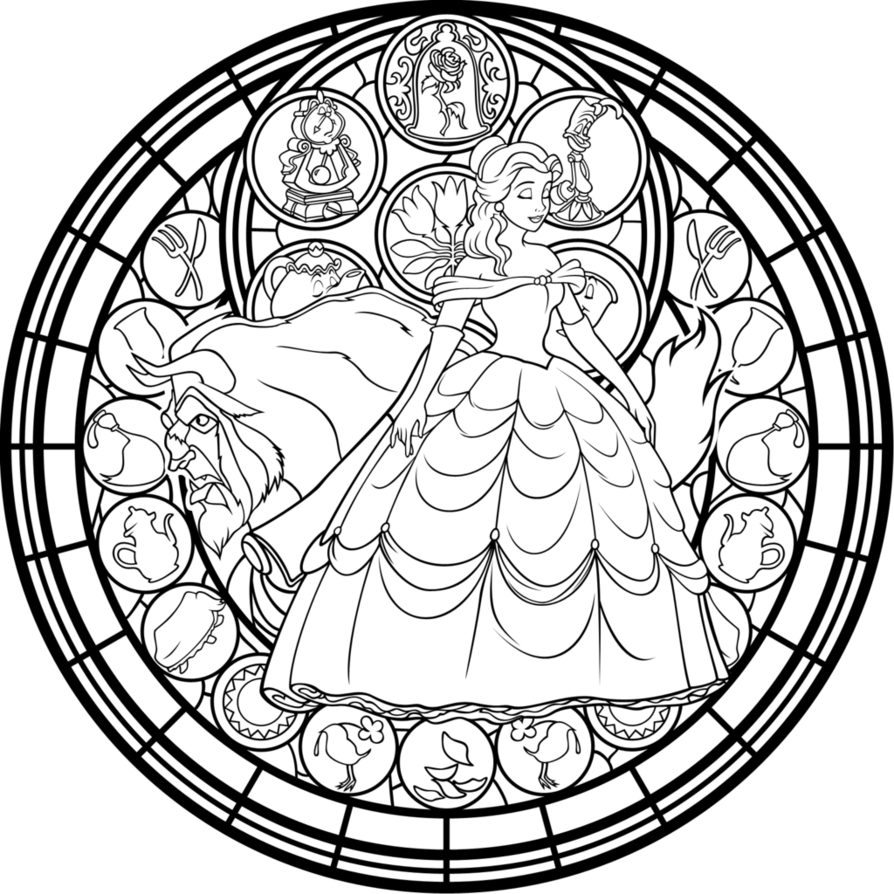 894x894 Stained Glass Coloring Pages Free Printable Stained Glass Coloring