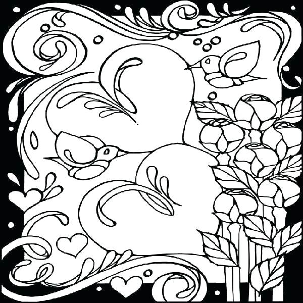 600x600 Free Stained Glass Coloring Pages