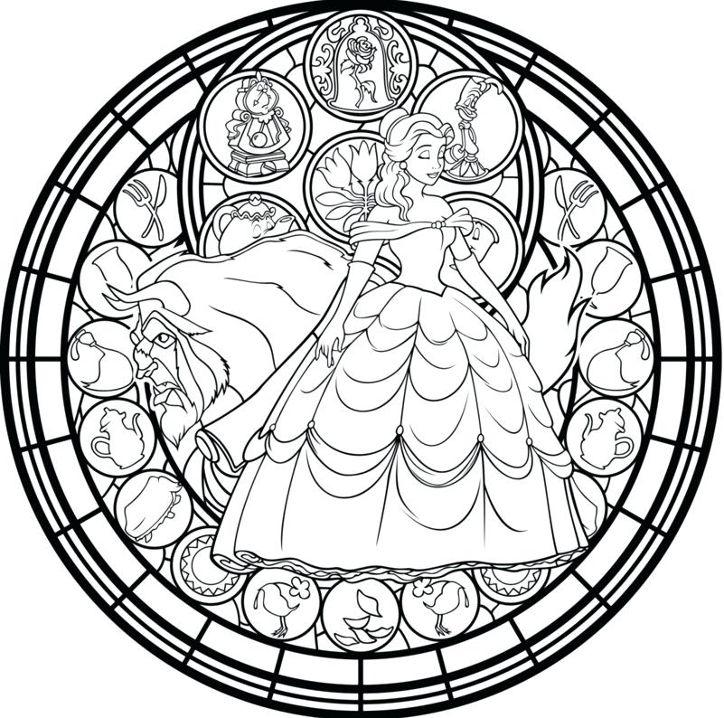 801x794 Stained Glass Coloring Pages Free Printable Christmas Religious