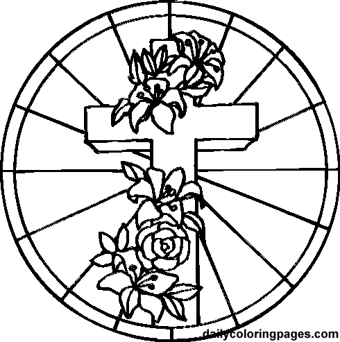490x493 Coloring Pictures Of Crosses Coloring Easter