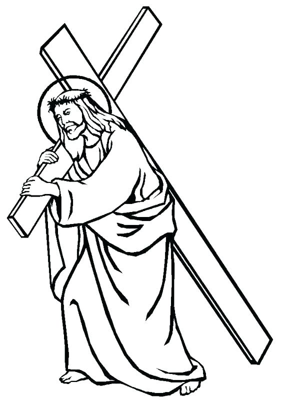 600x800 Cross Color Pages Stained Glass Cross Coloring Page Cross Color