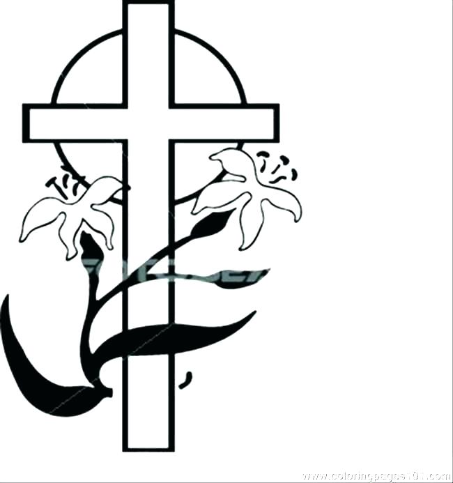 650x693 Coloring Page Cross Cross Color Page Coloring Pages Crosses