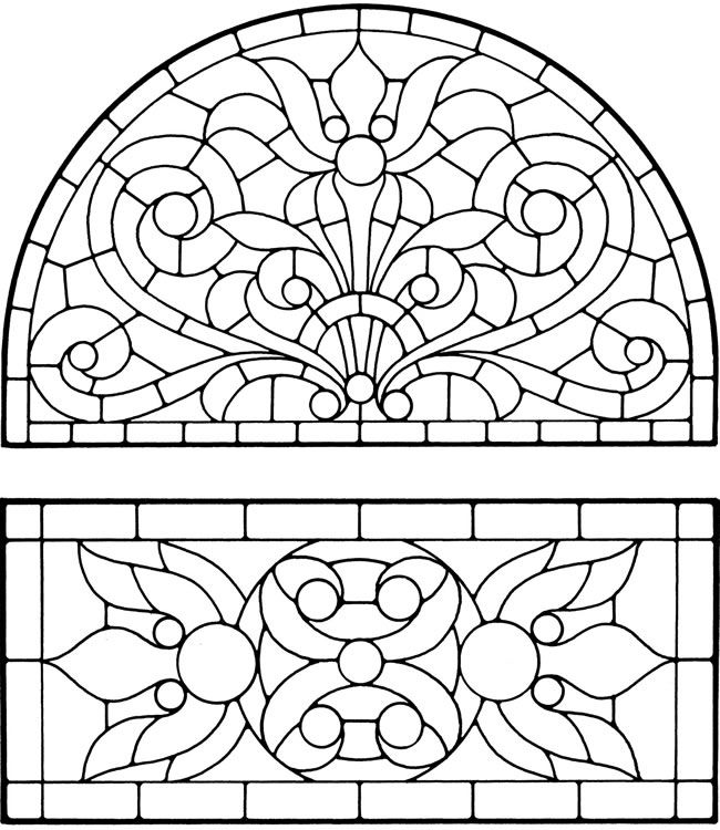 650x750 Stained Glass Coloring Pages