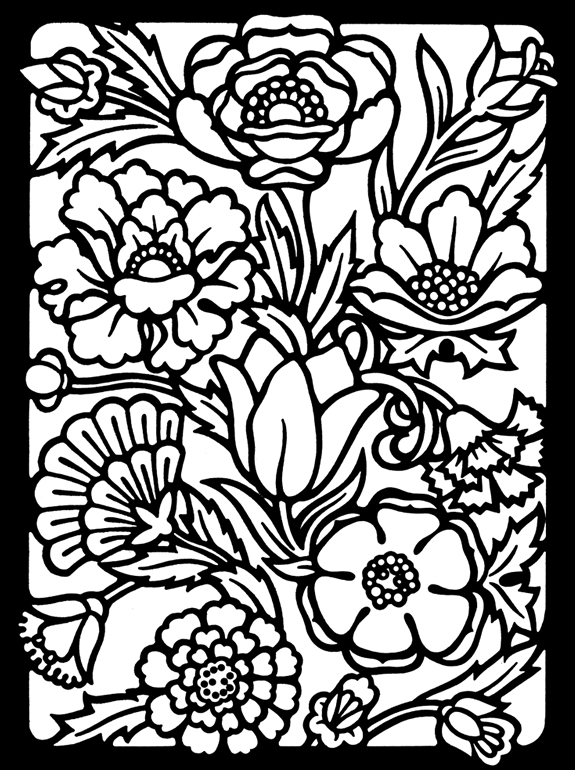 575x770 Stylish Ideas Stained Glass Coloring Pages Christmas