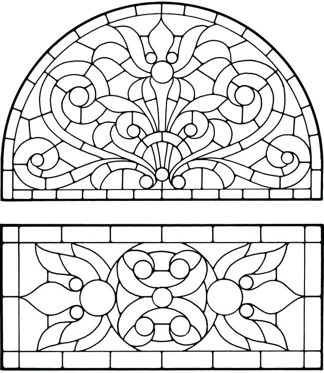 650x750 Stained Glass Coloring Pages Stained Glass Window Colouring Sheets