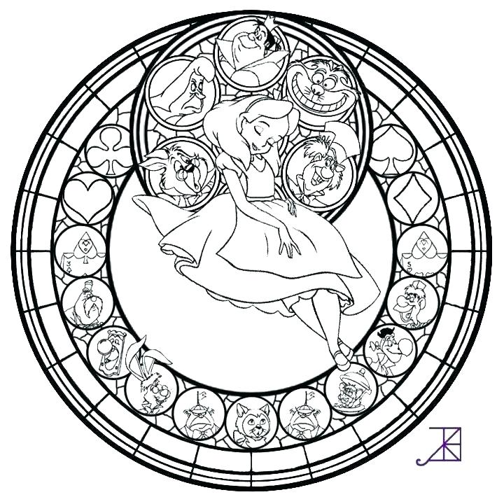720x720 Stained Glass Window Coloring Pages