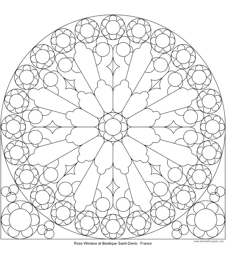 736x828 Glass Coloring Page Glass Coloring Page Window Coloring Page