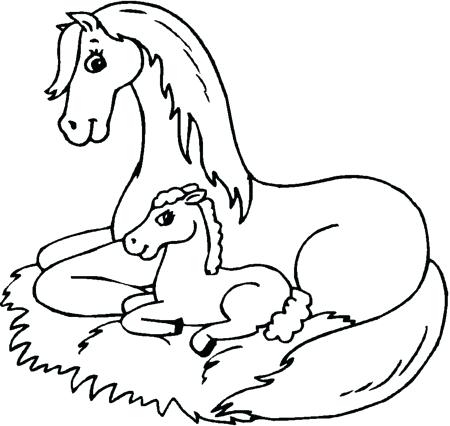 450x426 Horse Coloring Pages