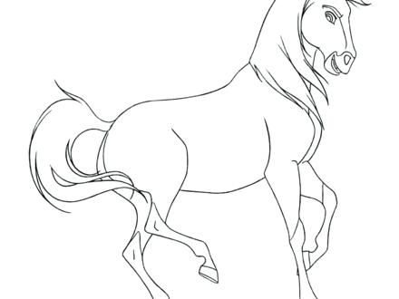 440x330 Spirit Horse Coloring Pages