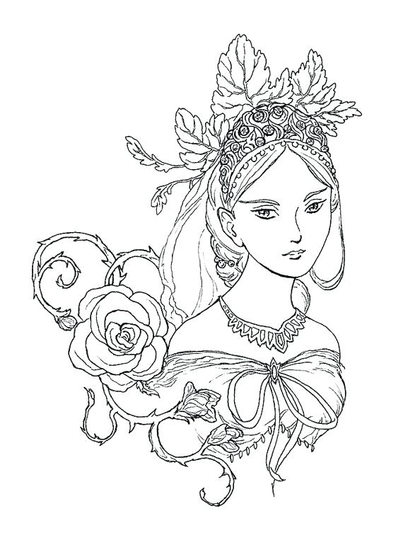 570x770 Idea Wind In The Willows Coloring Pages And Fairy Queen Portrait