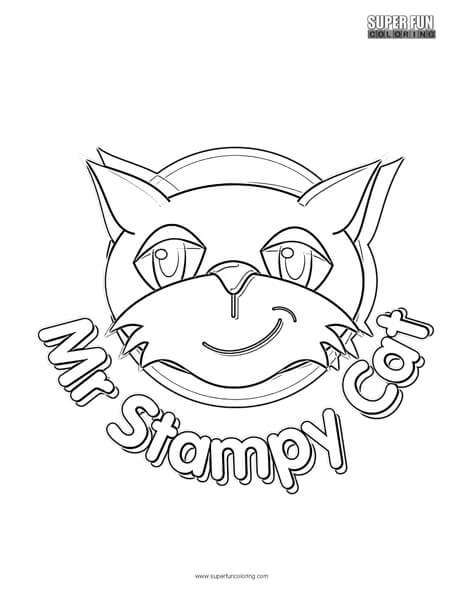 464x600 Mr Stampy Cat Coloring Page