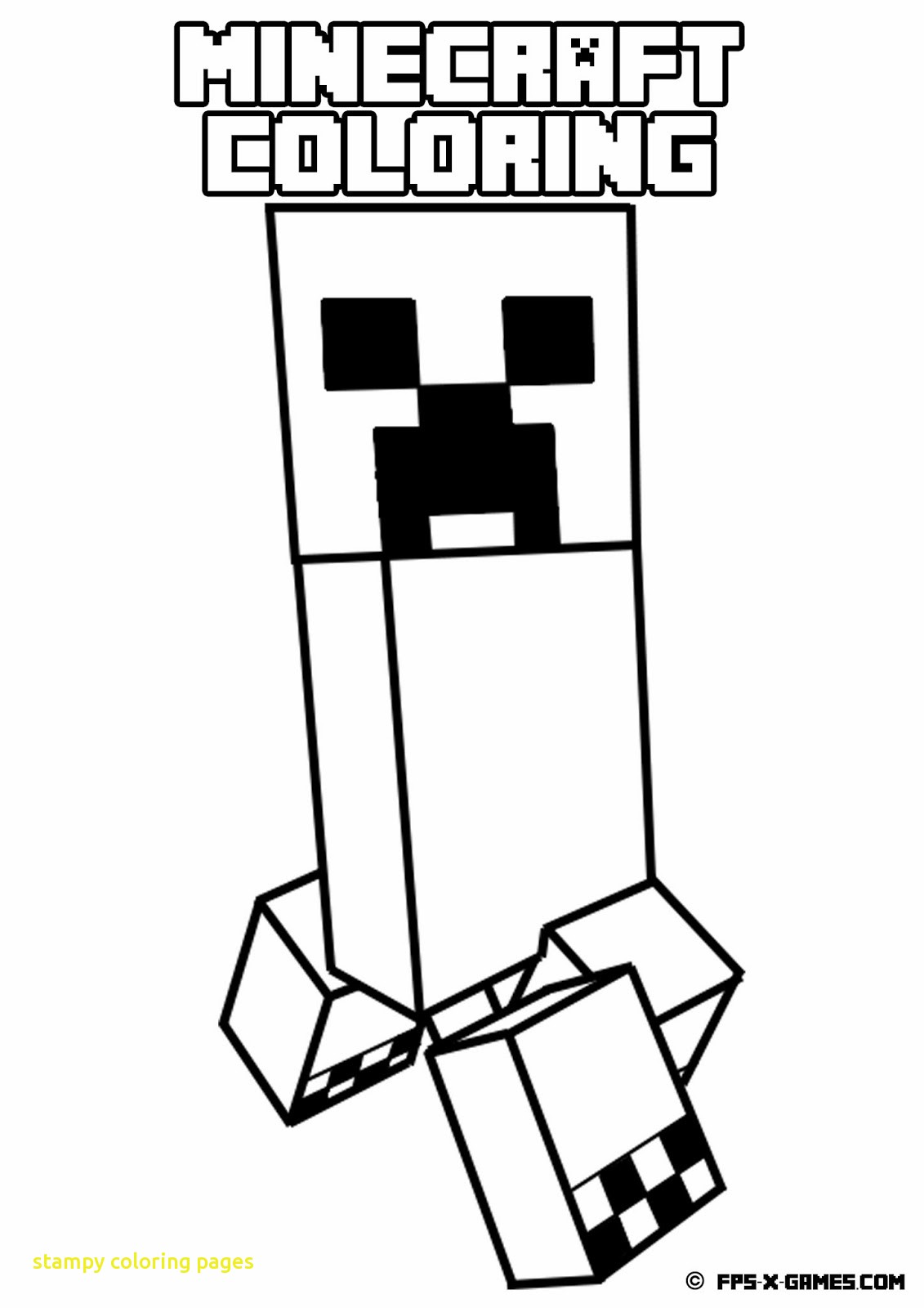 1131x1600 Stampy Coloring Pages With Minecraft Coloring Pages Stampy