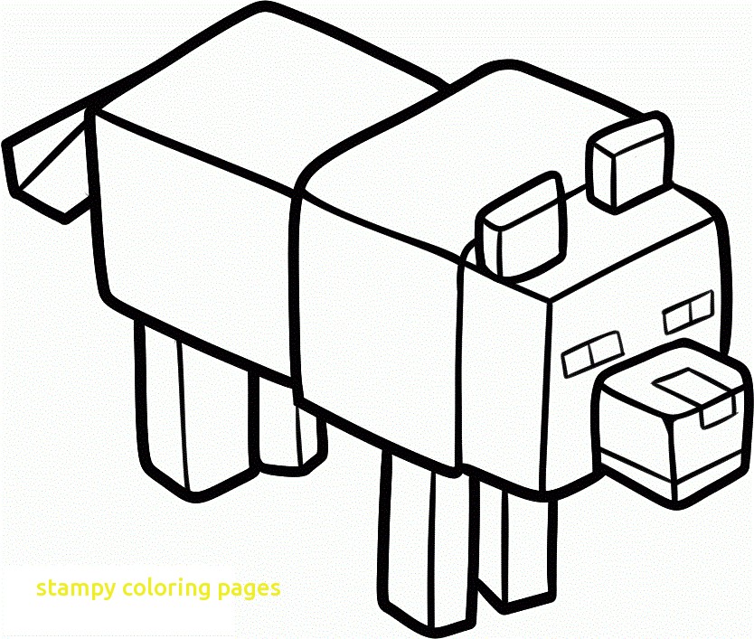 834x707 Stampy Coloring Pages With Minecraft Coloring Pages Stampy Many