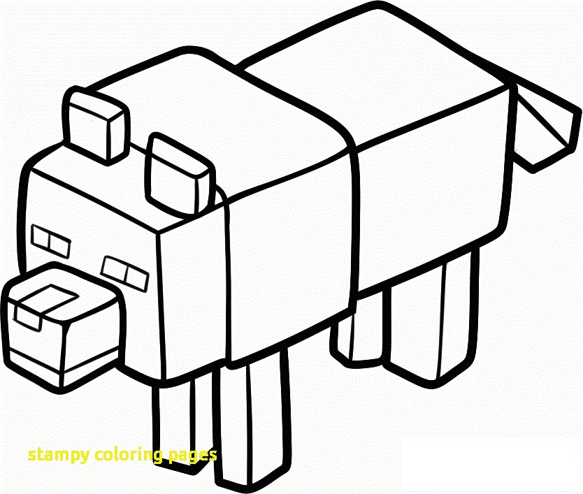 834x707 Stampylongnose Coloring Pages Stampy Coloring Pages With Minecraft