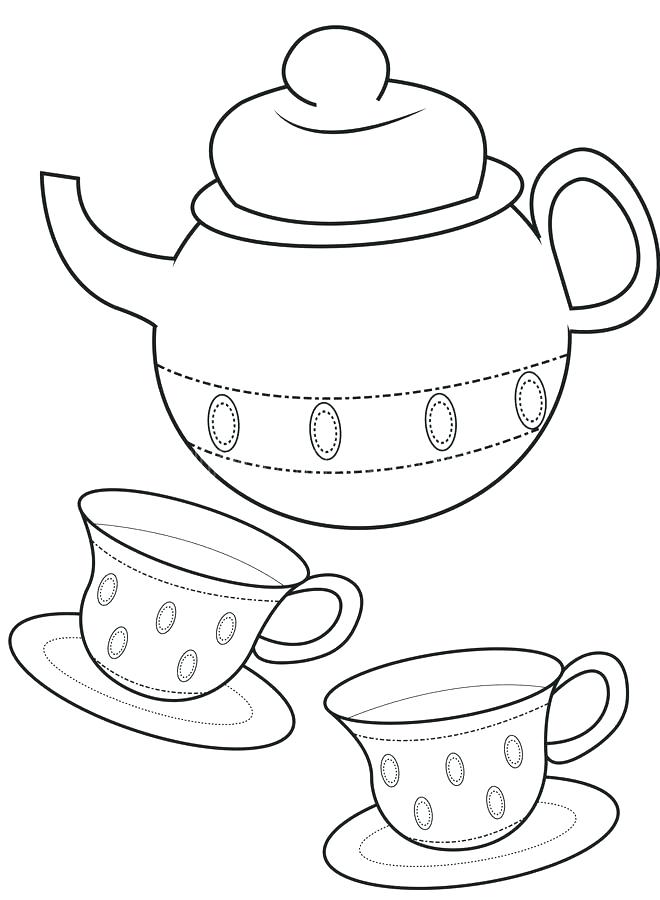 660x900 Cup Coloring Pages Tea Cup Coloring Page Download Teacup Stock
