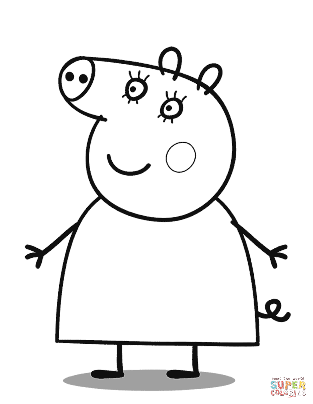 1019x1313 Practical Pig Colouring Sheet Coloring Pages Free