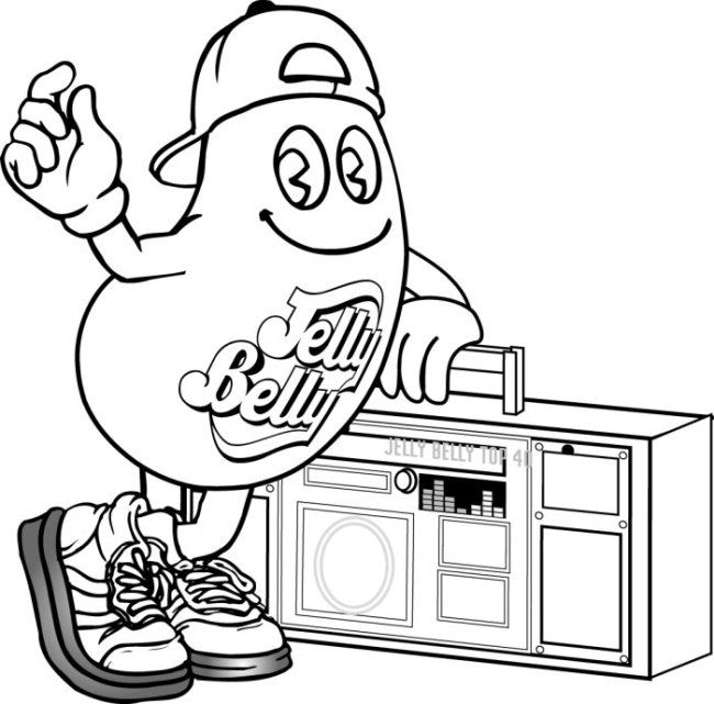 650x641 Jelly Belly Coloring Pages Mr Jelly Belly Coloring Pages