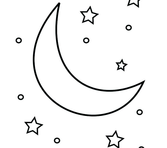 678x600 Star Coloring Pages Crescent Moon Coloring Page Crescent Moon