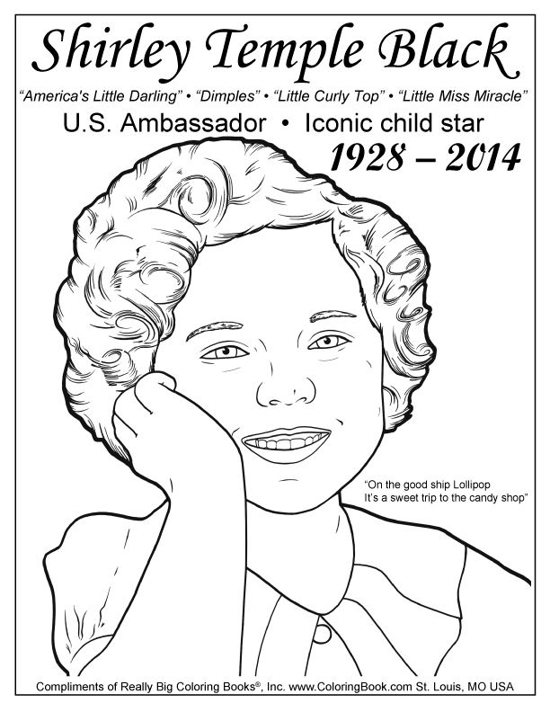 612x792 Coloring Books Shirley Temple Black Free Coloring Page