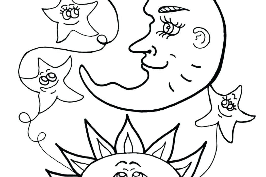 1048x699 Moon And Stars Coloring Pages Coloring Pages Stars Coloring Pages