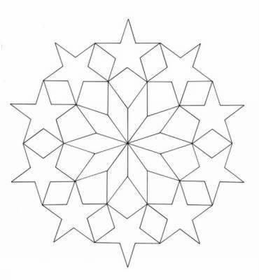 370x400 Imgs For Gt Star Design Coloring Pages Star