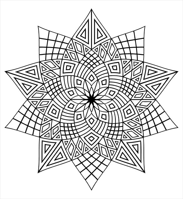 Star Mandala Coloring Pages