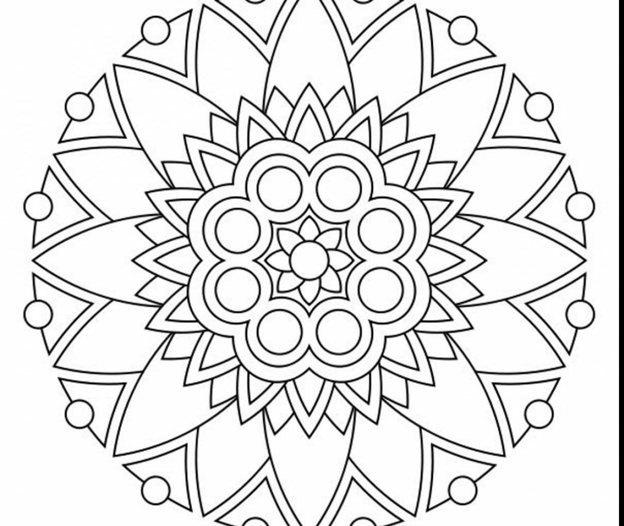 1247x1050 Polynesian Mandala Coloring Page And Book Unique Pages Printable