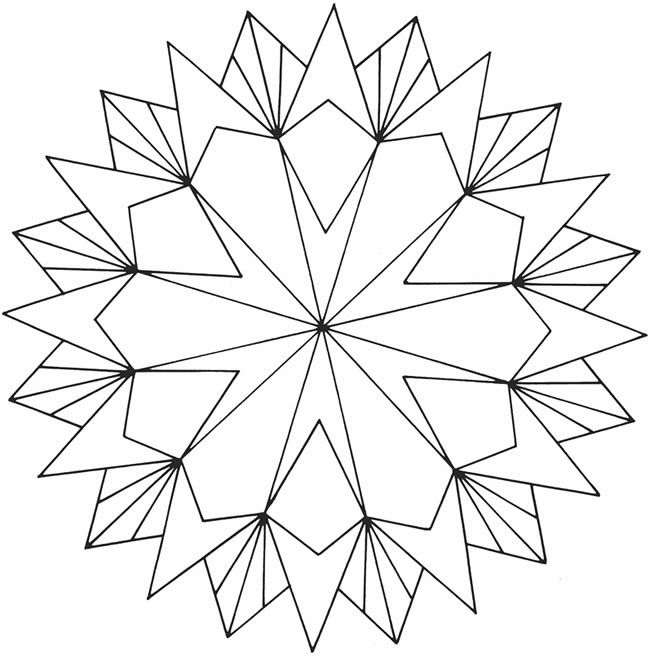 650x658 Geometric Coloring Pages For Adults Printable Geometric