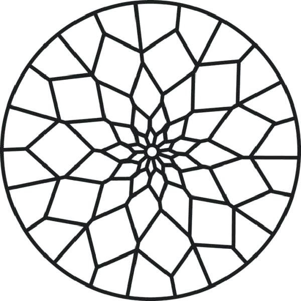 600x600 Coloring Pages Of Patterns Mandala With Star Pattern Coloring Page