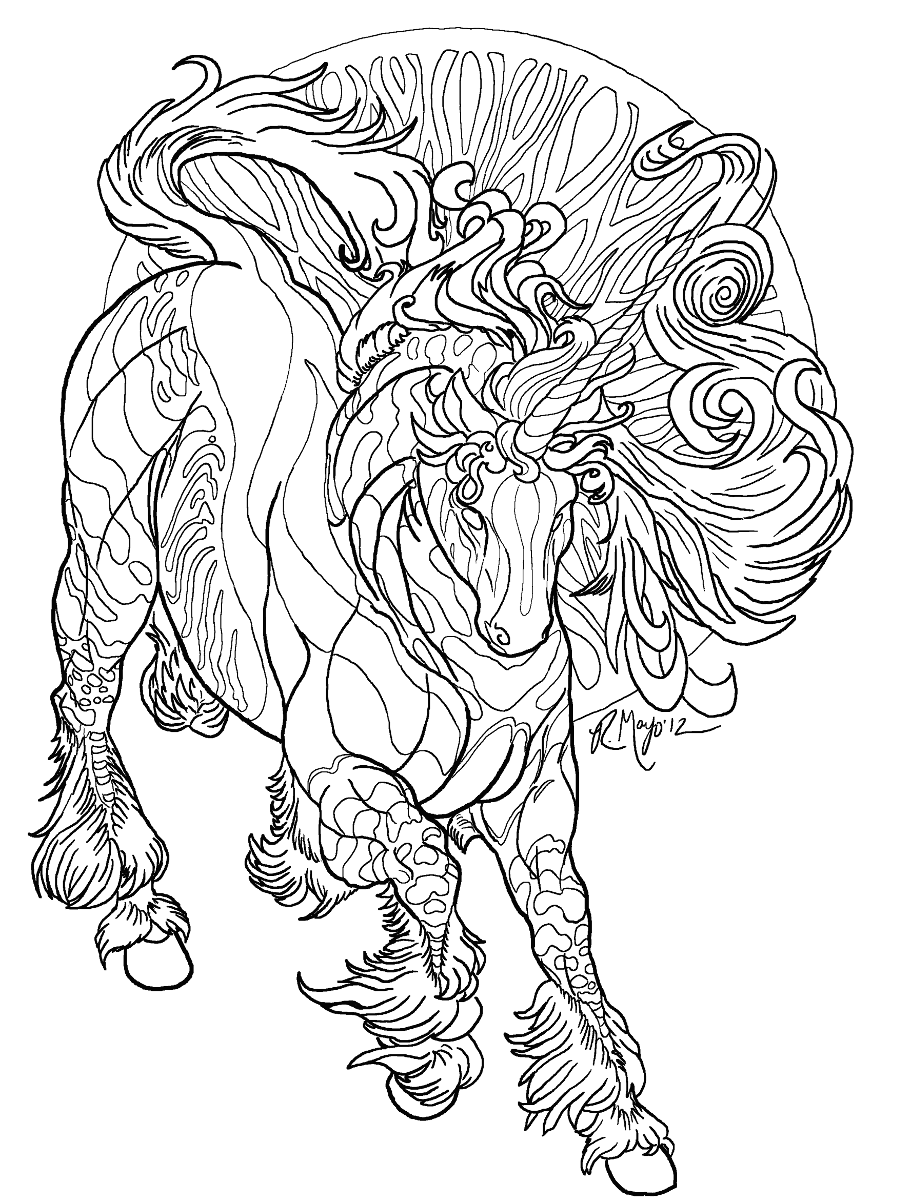 1776x2349 Black White Sketch Art