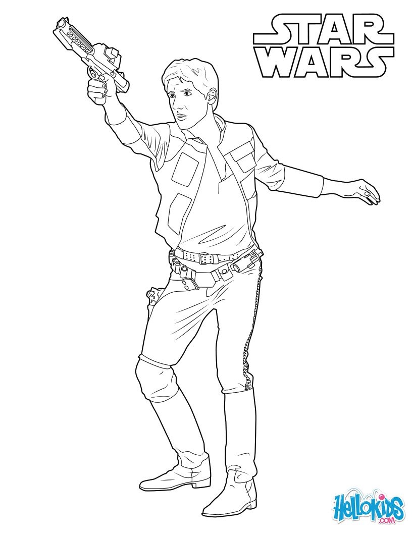 820x1060 Han Solo Coloring Pages