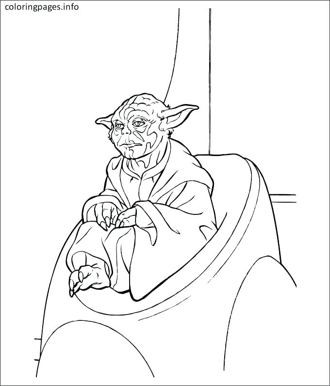 680x794 Yoda Coloring Page Star Wars Battle Droids Yoda Mask Coloring Page