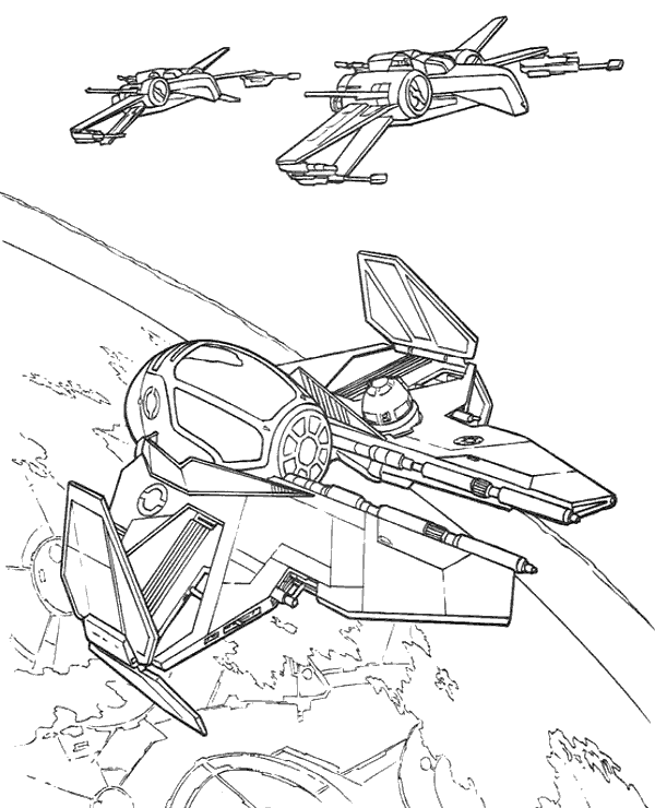 600x740 Jedi Starfighter X Wing Coloring Pages To Print Or Download For Free
