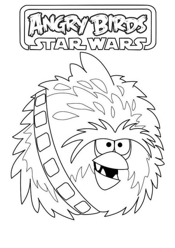 593x840 Coloring Page Angry Birds Star Wars