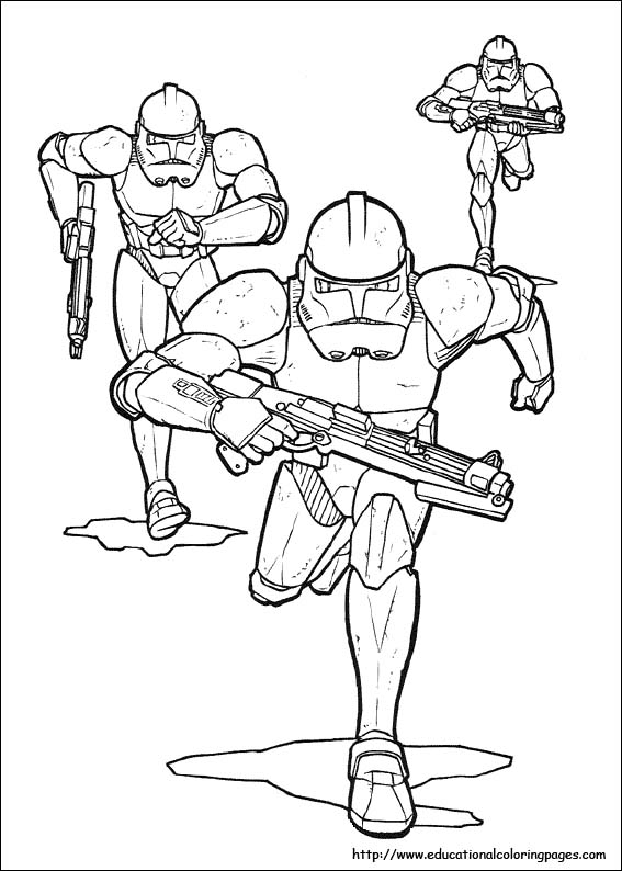 567x794 Star Wars Coloring Pages Free For Kids