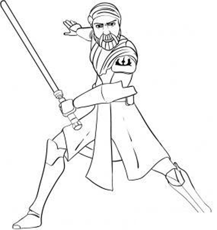 750x795 Star Wars The Clone Wars Coloring Pages Online