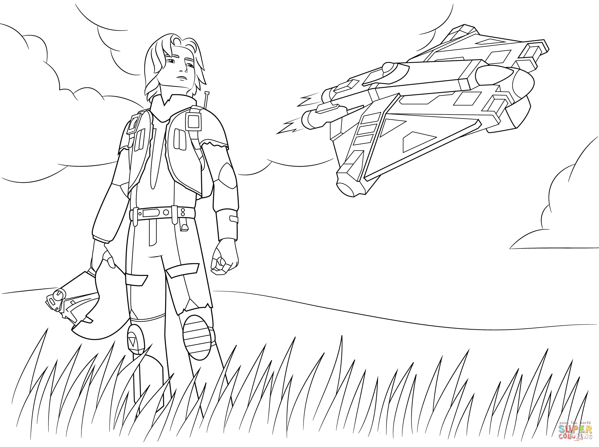 2046x1526 Best Of Star Wars Rebel Ezra Bridger Coloring Page