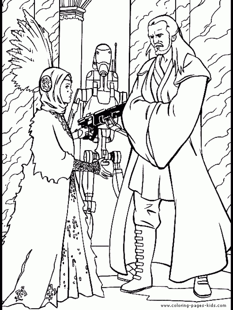 768x1024 Unique Star Wars Cartoon Characters Coloring Pages Collection
