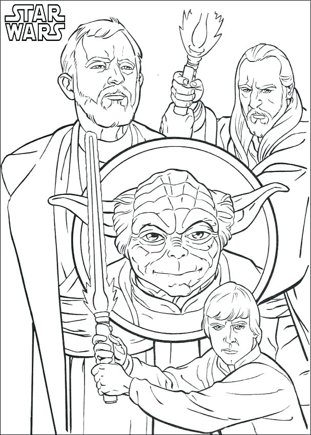 607x850 Free Star Wars Coloring Pages Free Printable Star Wars Coloring