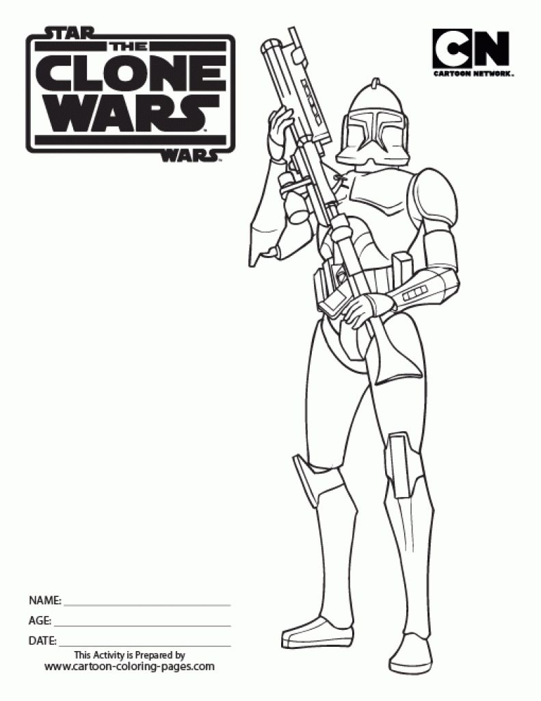 791x1024 Star Wars Clone Coloring Pages In Clone Trooper Coloring Pages